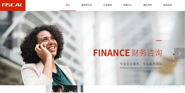 财务公司网站模板T10084.jpg