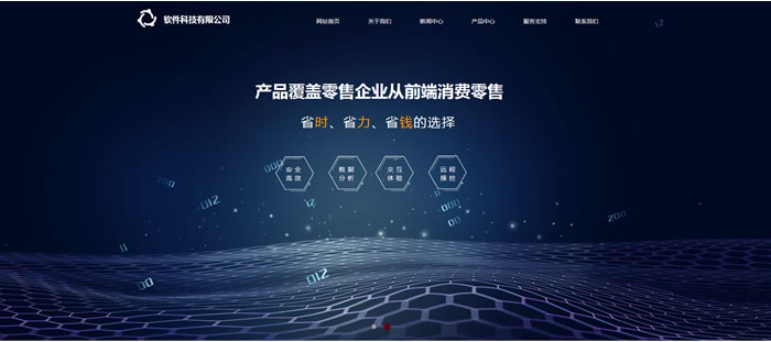 科技软件公司网站模板T10012.jpg